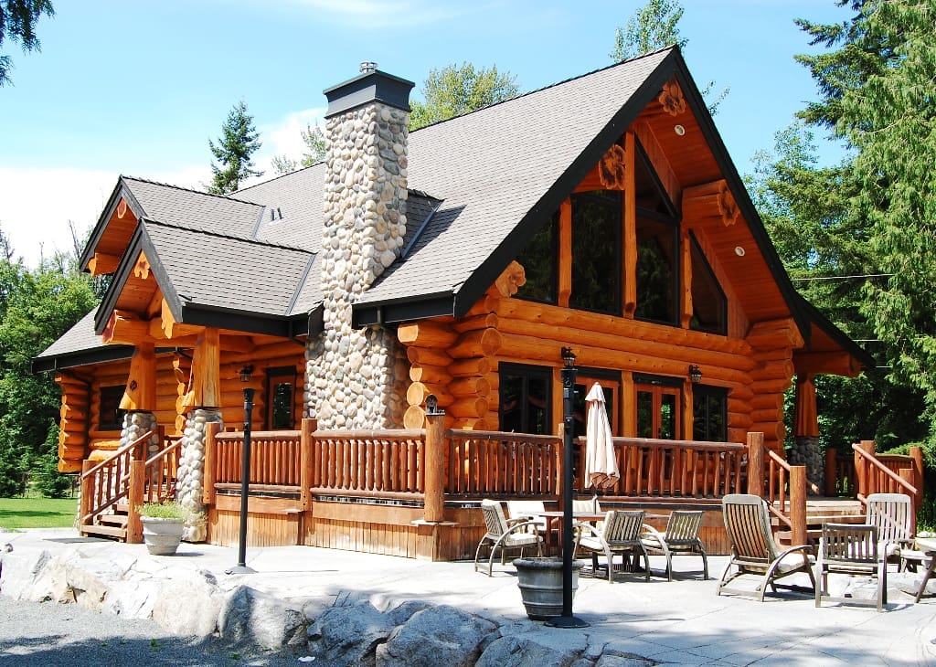 Stunning Timber Frame Log Home Design.