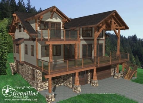 Lookout Ridge Timber Frame House