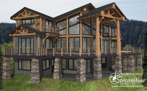 Valley Drive Custom Timber Frame Plan