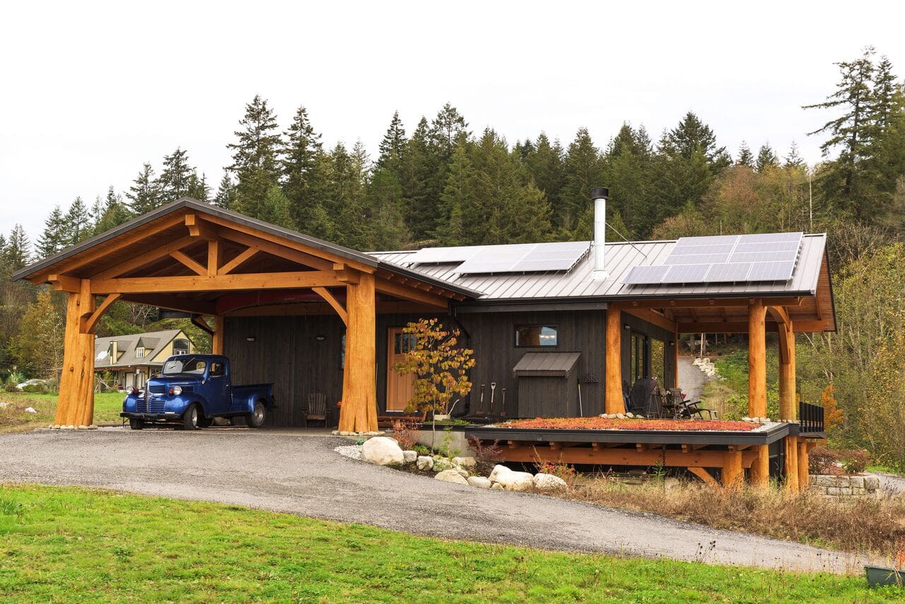 McNeil Timber Frame Log Home Custom Design.
