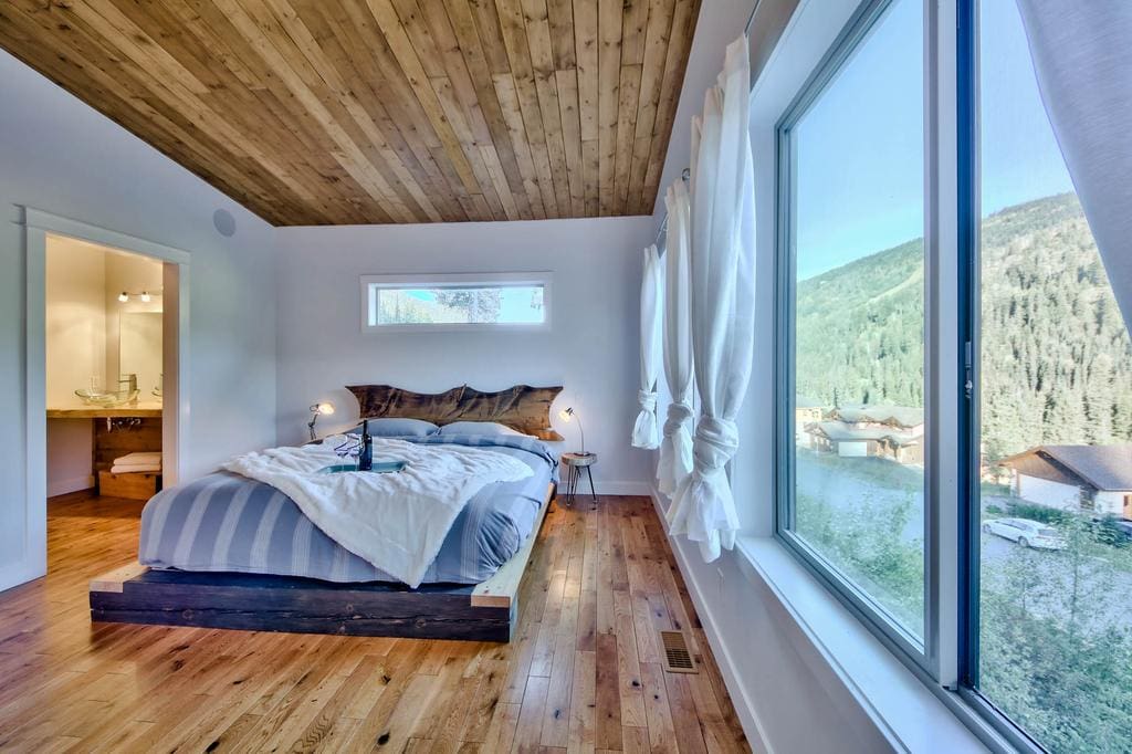 Timber Wolf Bed and Breakfast Timber Frame Design 4 | Streamline Design Ltd Master bedroom suite with a view